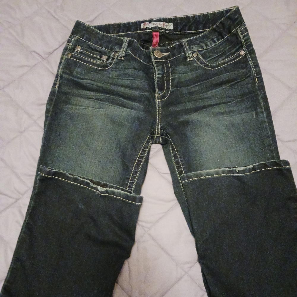 Women's BKE bootcut jeans. Size 30x31 1/2. Darker denim color.